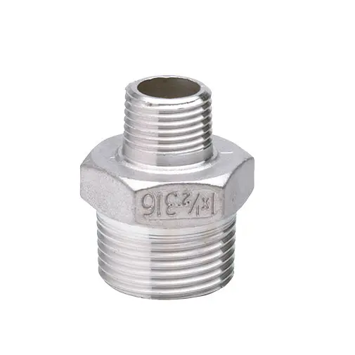 Casquilho duplo redução inox Atusa 1.1/2" M x 1" M Casquilho duplo redução inox Atusa 1.1/2" M x 1" M