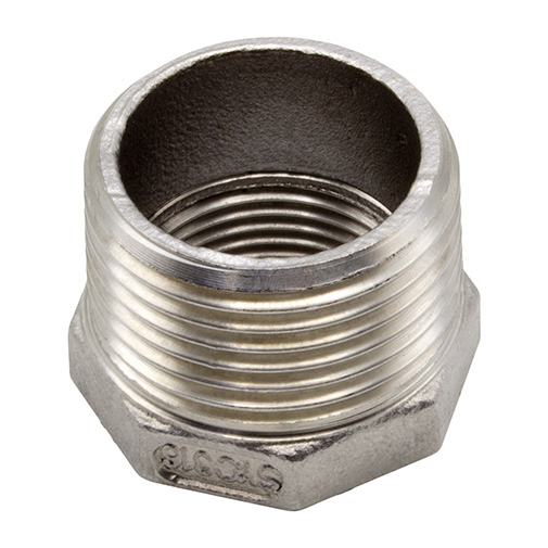 Casquilho redução inox Atusa 3/4" M x 1/2" F Casquilho redução inox Atusa 3/4" M x 1/2" F