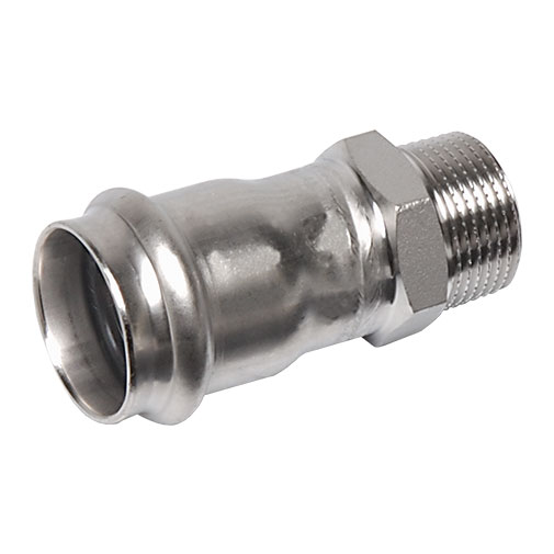 Casquilho transição press Sanha Nirosan 9243G 76,1 mm x 1/2" M Casquilho transição press Sanha Nirosan 9243G 76,1 mm x 1/2" M