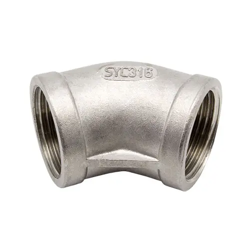 Joelho 45º inox Atusa 1/2" F Joelho 45º inox Atusa 1/2" F