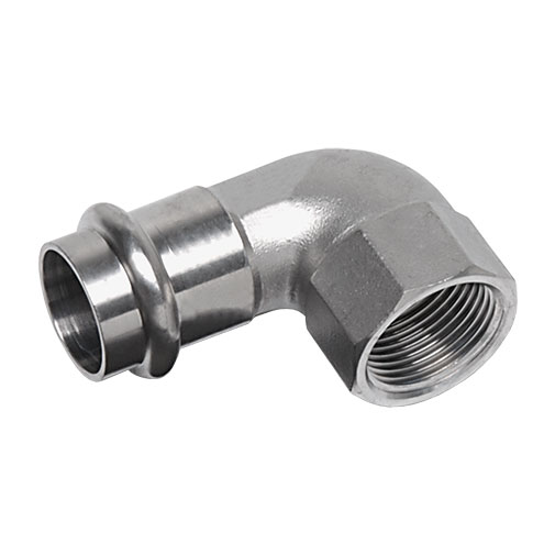 Joelho transição 90º press Sanha Nirosan 9090IG 18 mm x 3/4" F Joelho transição 90º press Sanha Nirosan 9090IG 18 mm x 3/4" F