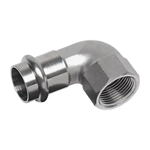 Joelho transição 90º press Sanha Nirosan 9090IG 18 mm x 3/4" F Joelho transição 90º press Sanha Nirosan 9090IG 18 mm x 3/4" F