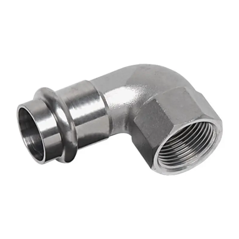 Joelho transição 90º press Sanha Nirosan 9090IG 18 mm x 3/4" F Joelho transição 90º press Sanha Nirosan 9090IG 18 mm x 3/4" F