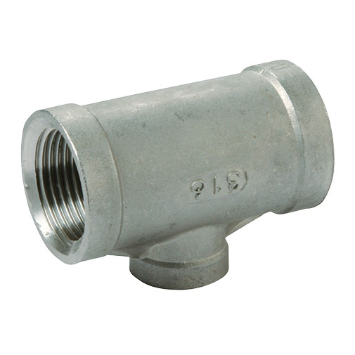 Tê redução inox Atusa 1" F x 1/2" F x 1" F Tê redução inox Atusa 1" F x 1/2" F x 1" F