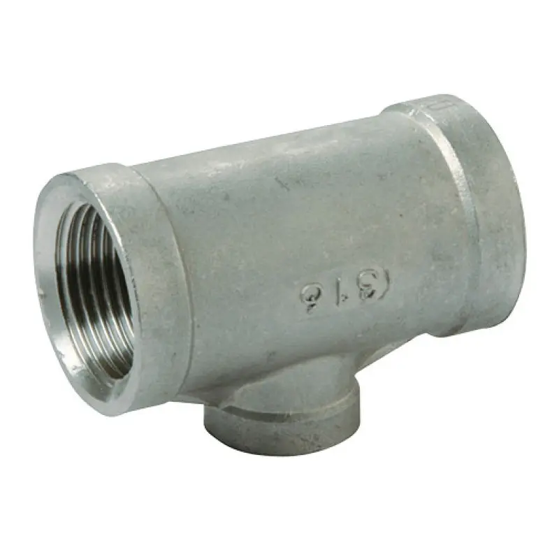Tê redução inox Atusa 1" F x 3/4" F x 1" F Tê redução inox Atusa 1" F x 3/4" F x 1" F