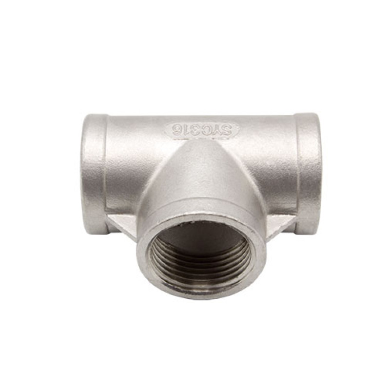 Tê simples inox Atusa 3/8" F Tê simples inox Atusa 3/8" F