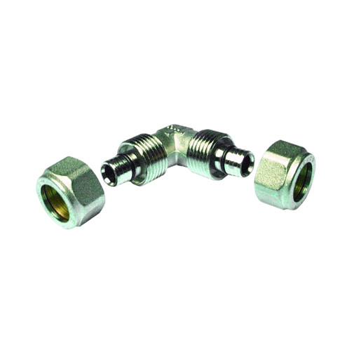 Joelho simples bicone metálico Henco 20 x 20 mm Joelho simples bicone metálico Henco 20 x 20 mm