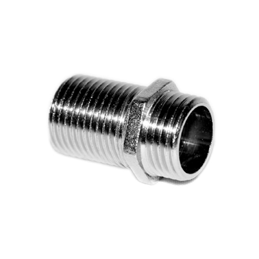 Casquilho duplo latão 3/4" x 1/2" x 20 mm cromado Casquilho duplo latão 3/4" x 1/2" x 20 mm cromado