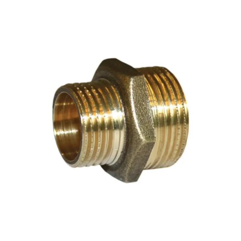 Casquilho duplo redução latão 1.1/4" x 1/2"
