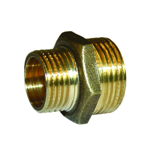 Casquilho duplo redução latão 1/2" x 1/4" Casquilho duplo redução latão 1/2" x 1/4"
