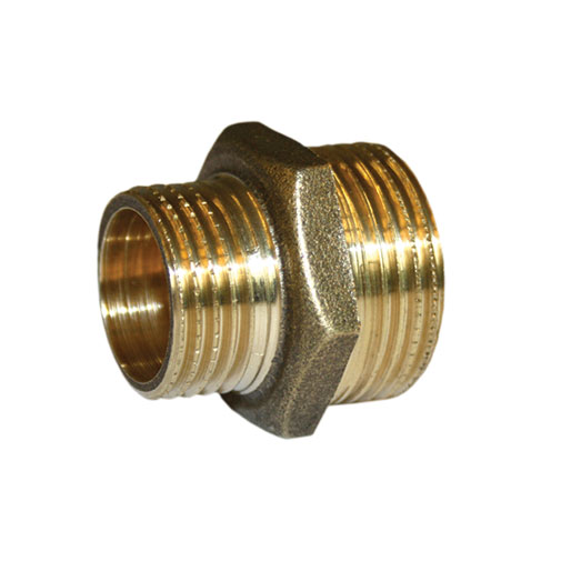 Casquilho duplo redução latão 3/8" x 1/8" Casquilho duplo redução latão 3/8" x 1/8"