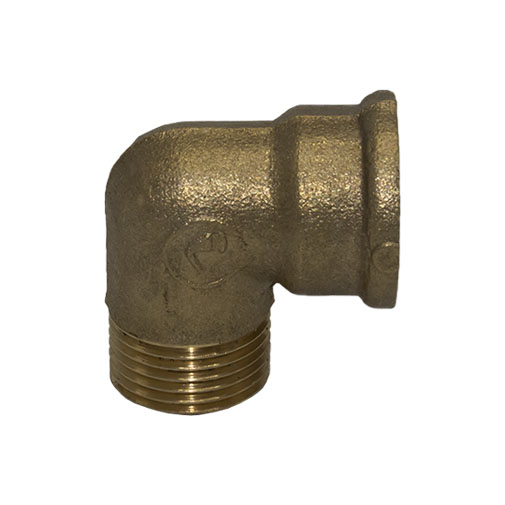 Joelho latão Eco 3/8" MF Joelho latão Eco 3/8" MF