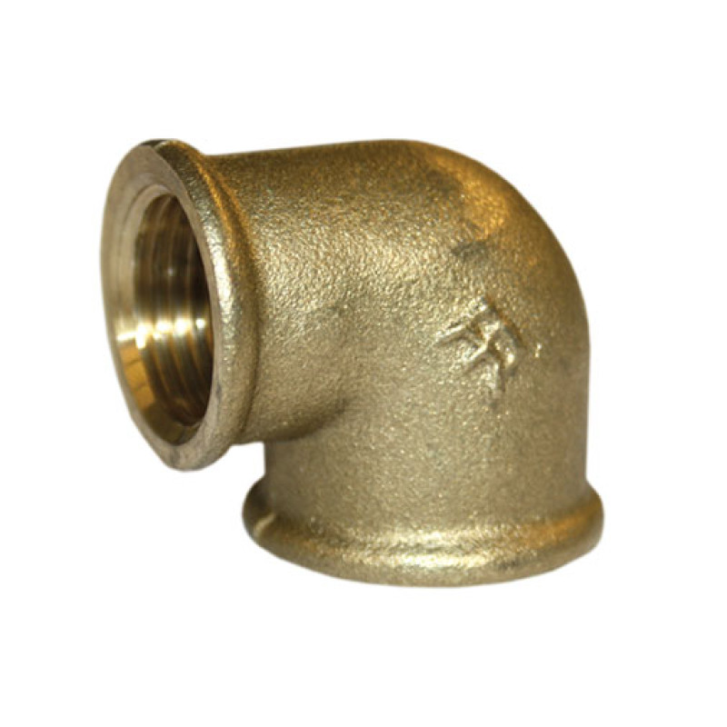 Joelho redução latão 1.1/4" F x 1" F Joelho redução latão 1.1/4" F x 1" F
