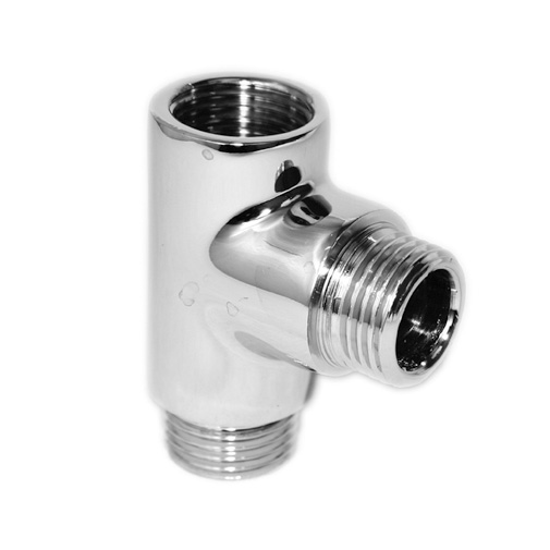 Tê latão 1/2" FMM cromado Tê latão 1/2" FMM cromado