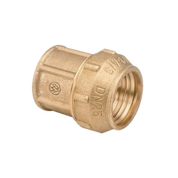 União de aperto latão 1/2" F x 20 mm União de aperto latão 1/2" F x 20 mm