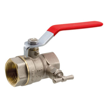 Válvula esfera Atusa 1" FF com purgador