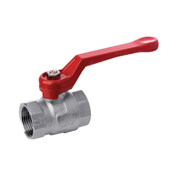 Válvula esfera latão 1.1/4" FF com manípulo comprido Válvula esfera latão 1.1/4" FF com manípulo comprido