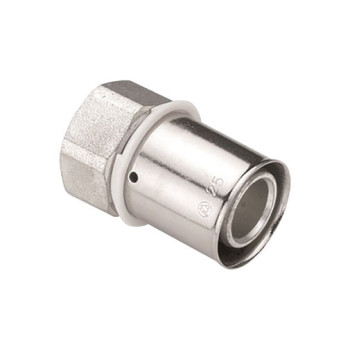 Casquilho press metálico 16 mm x 1/2" F com porca móvel