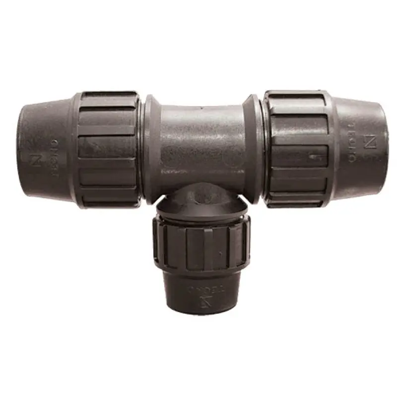 Tê redução de aperto PE Tecnoagua 32 x 25 x 32 mm Tê redução de aperto PE Tecnoagua 32 x 25 x 32 mm
