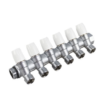 Coletor Tiemme Maxima 16 mm x 1/2" x 3/4" com 4 saídas Coletor Tiemme Maxima 16 mm x 1/2" x 3/4" com 4 saídas