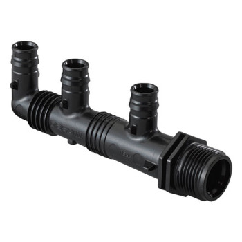 Coletor Uponor 3/4" x 3 saídas (3 x 16 mm c/c 45 + 35 mm)