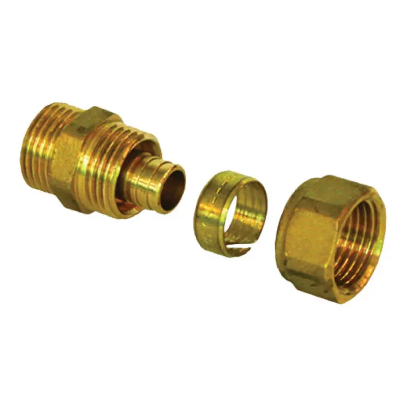 Ligador General Fittings 3/4" M x (25 x 2,3) mm para tubo PEX Ligador General Fittings 3/4" M x (25 x 2,3) mm para tubo PEX