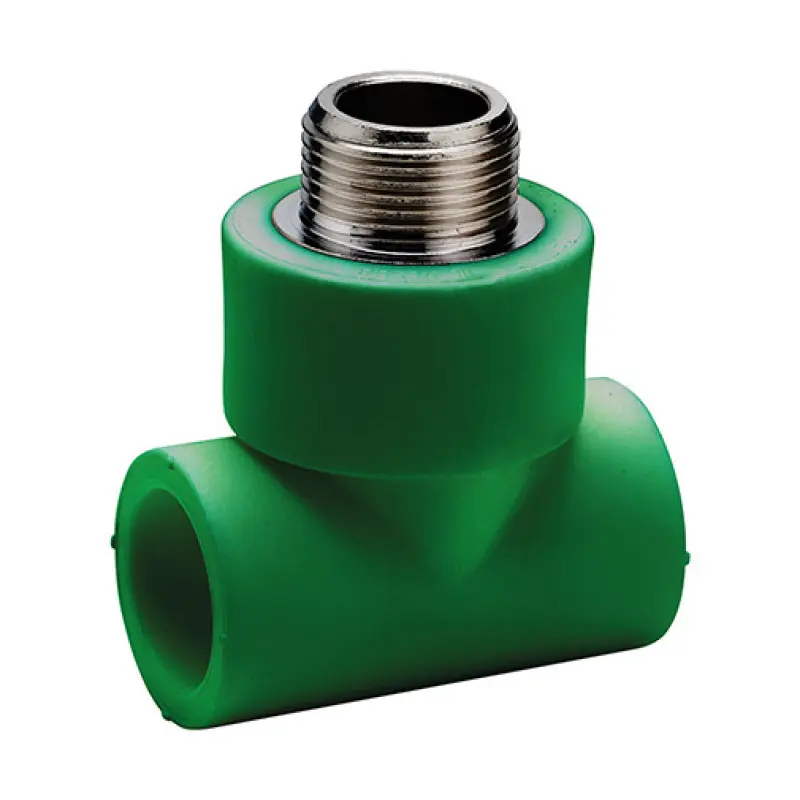 Tê PPR Vesbo 25 mm x 1/2" M x 25 mm Tê PPR Vesbo 25 mm x 1/2" M x 25 mm