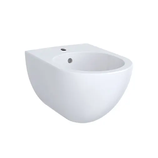 Bidé suspenso Geberit Acanto com forma fechada: T=51cm, Trop-plein=Visível, Branco Bidé suspenso Geberit Acanto com forma fechada: T=51cm, Trop-plein=Visível, Branco