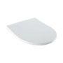 Tampo de sanita Geberit iCon, design estreito: Abaixamento automático=Sim, Dobradiças de fixação rápida=Sim, Fixação=De cima, Branco / Brilhante