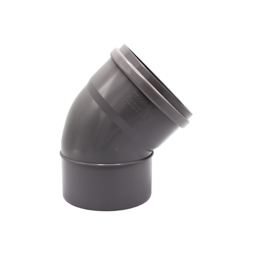 Curva 45º PVC 200 mm PN4 com anel Curva 45º PVC 200 mm PN4 com anel
