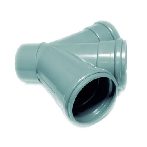 Forquilha dupla 45º PVC Fersil 110 mm PN4 com anel Forquilha dupla 45º PVC Fersil 110 mm PN4 com anel