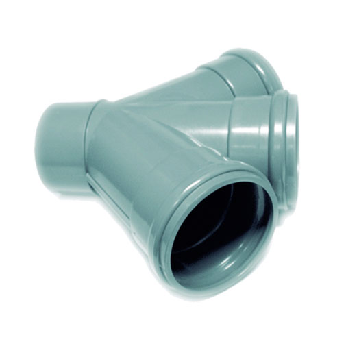 Forquilha dupla 45º PVC Fersil 90 mm PN4 com anel Forquilha dupla 45º PVC Fersil 90 mm PN4 com anel