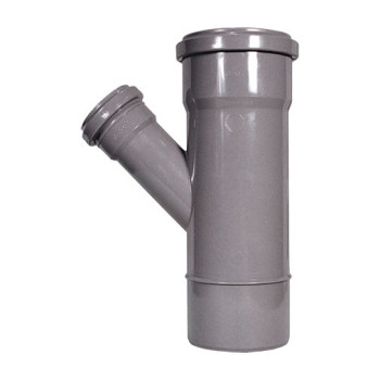 Forquilha redução 45º PVC Fersil 75 x 50 mm PN4 com anel Forquilha redução 45º PVC Fersil 75 x 50 mm PN4 com anel