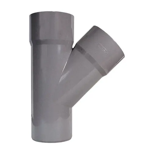 Forquilha simples 45º PVC Fersil 110 mm PN4 com anel