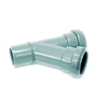 Forquilha simples 45º PVC Fersil 32 mm PN4 com anel Forquilha simples 45º PVC Fersil 32 mm PN4 com anel