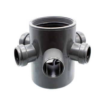 Sifão pavimento PVC 125 x 40 x 75 x 120 mm com 5 entradas sem tampa Sifão pavimento PVC 125 x 40 x 75 x 120 mm com 5 entradas sem tampa