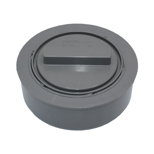 Tampão visita roscado PVC 200 mm PN4 Tampão visita roscado PVC 200 mm PN4