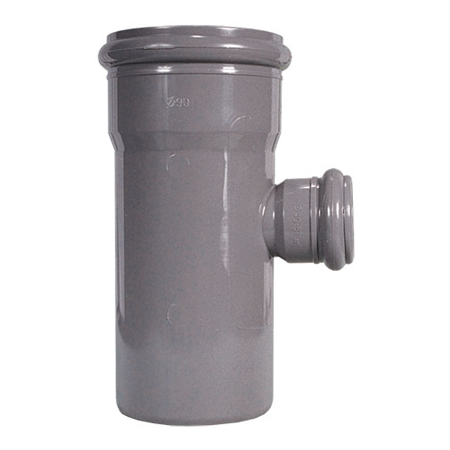 Tê redução 87º PVC Fersil 90 x 75 mm PN4 com anel Tê redução 87º PVC Fersil 90 x 75 mm PN4 com anel