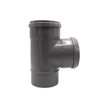 Tê simples 87º PVC 160 mm PN4 com anel