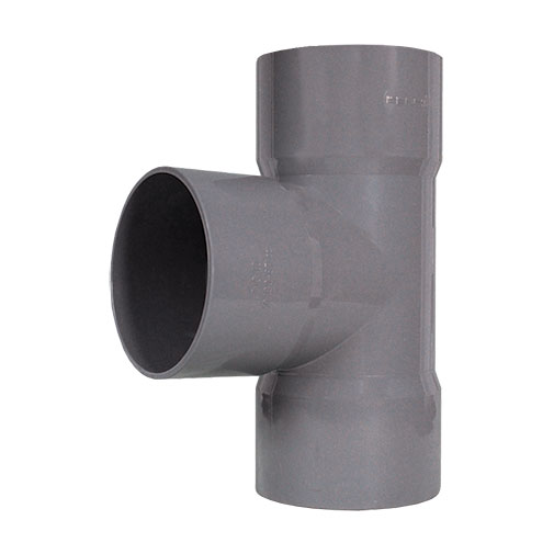 Tê simples 87º PVC Fersil 110 mm PN4 com anel Tê simples 87º PVC Fersil 110 mm PN4 com anel