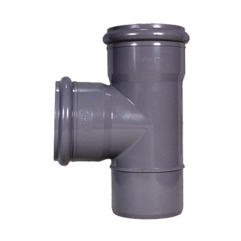 Tê simples 87º PVC Fersil 140 mm PN4 com anel