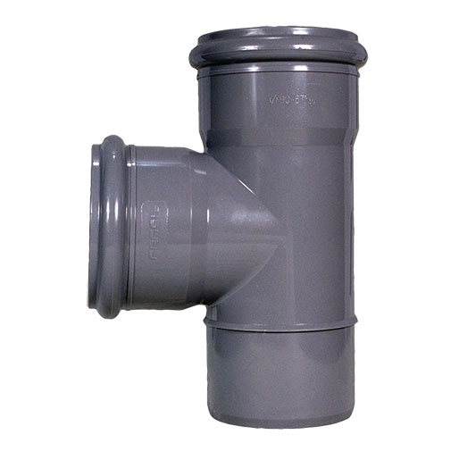 Tê simples 87º PVC Fersil 32 mm PN4 com anel Tê simples 87º PVC Fersil 32 mm PN4 com anel