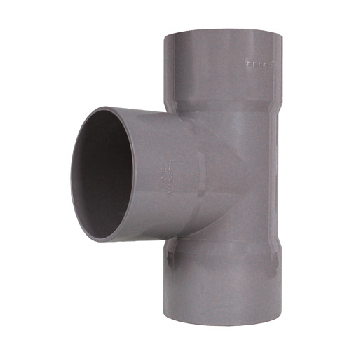 Tê simples 87º PVC Fersil 90 mm PN4 com anel Tê simples 87º PVC Fersil 90 mm PN4 com anel
