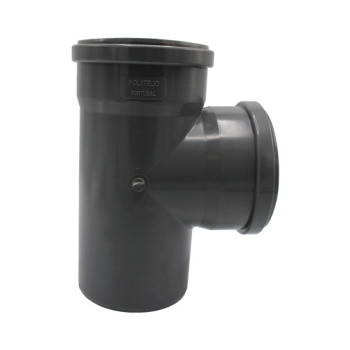 Tê simples 87º PVC Politejo 125 mm para colar