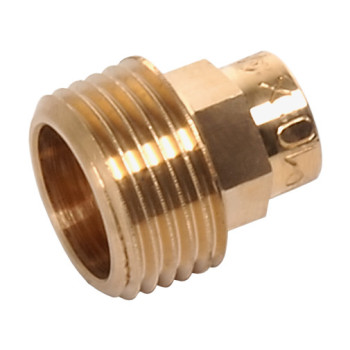 Casquilho bronze Sanha 4243G 22 mm x 1/2" M para soldar