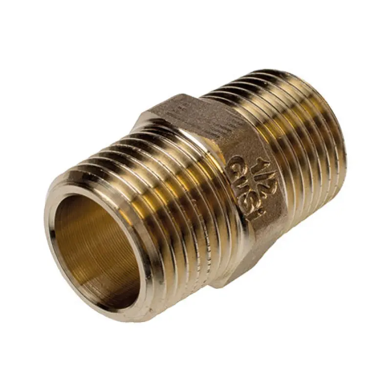Casquilho duplo bronze Sanha 3280 1/2" M para roscar Casquilho duplo bronze Sanha 3280 1/2" M para roscar