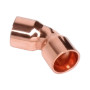 Curva 45º cobre Sanha 5041 35 mm FF para soldar