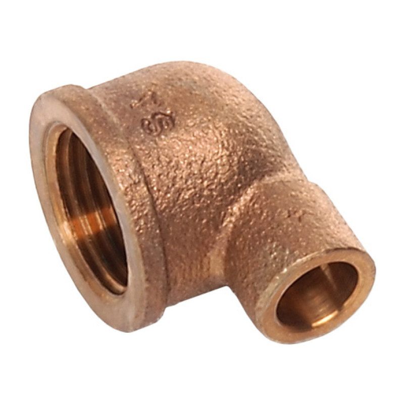 Joelho bronze Sanha 4090G 18 mm x 1/2" F para soldar Joelho bronze Sanha 4090G 18 mm x 1/2" F para soldar