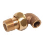 Joelho bronze Sanha 4098G 22 mm x 3/4" M com junção cónica para soldar