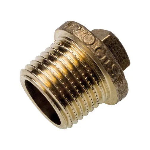 Tampão bronze Sanha 3290 1/2" M para roscar Tampão bronze Sanha 3290 1/2" M para roscar